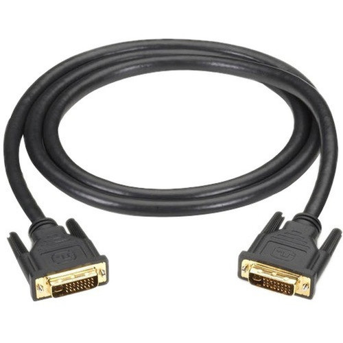 Black Box DVI-I Dual-Link Cable, Male to Male, 5-m [16.4-ft.] - 16.4 ft DVI Video Cable for Video Device - First End: 1 x DVI-I Male - (DVI-I-DL-005M)