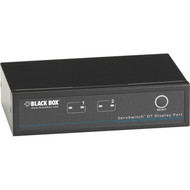 Black Box ServSwitch KVM Switch DT DisplayPort with USB and Audio 2-Port - 2 Computers - 1 Local Users - 2560 x 1600 - 6 x USB - KV9702A