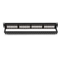Black Box CAT6 Feed-Through Patch Panel - 1U Unshielded 48-Port - 48 x RJ-45 - 48 Ports - 48 x RJ-45 - 1U High - 19 Wide - - TAA JPM820A-HD