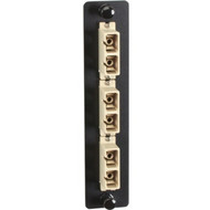 Black Box Standard Adapter Panel Bronze Sleeves 3 Duplex SC Pairs Beige - 3 x SC Duplex - 3 Ports - 3 x RJ-11 - 3 x Duplex JPM451B