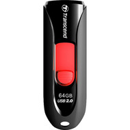 Transcend 64GB JetFlash 590 USB 20 Flash Drive - 64 GB - USB 20 - Red - Lifetime Warranty TS64GJF590K