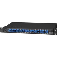 Black Box Rackmount Preloaded Fiber Enclosure 1U 24 Duplex LC Pair - 24 Ports - 24 x Duplex - 1U High - 1923 Wide - JPM385A