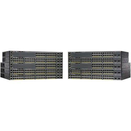 Cisco Catalyst 2960X-48FPD-L Ethernet Switch - Refurbished - Manageable - 2 Layer Supported - 1U High - Rack-mountable, Desktop - (WS-C2960X48FPDL-RF)