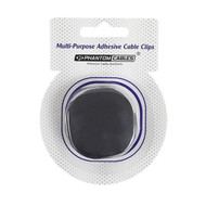 Cable Clips for Four Wires - Adhesive - Black 1 Pack FN-CC-AD4-BK