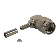 SMA Reverse Polarity Male Right Angle Crimp Connector for RG174 LMR-100 50 Ohm FN-CN-18-100