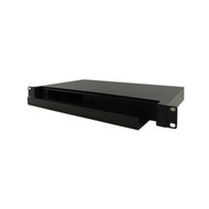 1U 19 Rackmount FDU with Slide Out  holds 2 panels - Black