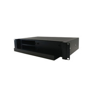 2U 19 Rackmount FDU with Slide Out  holds 4 panels - Black