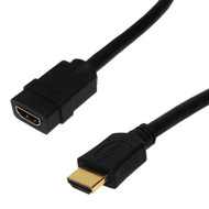 8 inch HDMI Male to HDMI Female High Speed with Ethernet Cable - CL3FT4 28AWG FN-HDMI-141-008