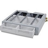 Ergotron SV4344 Supplemental Double Drawer - 4536 g Weight Capacity - 18 Length x 18 Width x 65 Height - Gray White 97-983