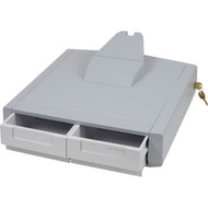 Ergotron SV Primary Storage Drawer Double - 4536 g Weight Capacity - 18 Length x 18 Width x 95 Height - Gray White 97-988