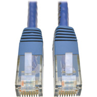Tripp Lite Cat6 Gigabit Molded Patch Cable RJ45 MM Blue 15 ft - 15 ft Category 6 Network Cable for Network Device Router Modem N200-015-BL