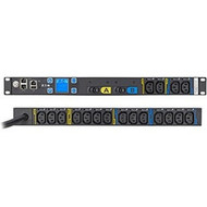 Eaton 18-Outlet PDU - NEMA L6-30P - 18 x IEC 60320 C13 - 230 V AC - 576 kW - Network RJ-45 - 1U - Horizontal - Rack Mount EMIT07-10