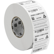 Zebra Label Polyester 4 x 2in Thermal Transfer Zebra Z-Ultimate 3000T 3 in core - 4 Width x 2 Length - Permanent - 2950  Roll - 18951