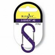 S-BINER PLASTIC SIZE 2 - PURPLE PKG SBP2-03-23