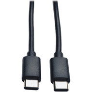 Tripp Lite USB Type-C to USB Type-C MM HiSpeed Cable - 6 ft USB Data Transfer Cable for Smartphone Tablet Ultrabook Chromebook - 1 U040-006-C