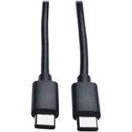 Tripp Lite USB Type-C to USB Type-C MM HiSpeed Cable - 6 ft USB Data Transfer Cable for Smartphone Tablet Ultrabook Chromebook - 1 U040-006-C