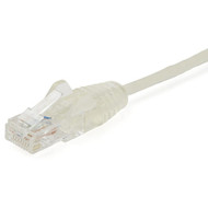 StarTechcom 6 in CAT6 Cable - Slim CAT6 Patch Cord - Gray Snagless RJ45 Connectors - Gigabit Ethernet Cable - 28 AWG - LSZH - Slim is N6PAT6INGRS
