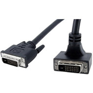 StarTechcom 6 ft 90 Degree Down Angled DVI-D Monitor Cable - MM - DVI-D Dual-Link Male Video - DVI-D Dual-Link Male Video - 6ft DVIDDMMBA6