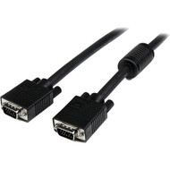 StarTechcom 60 ft Coax High Resolution VGA Monitor Cable - HD15 MM - HD-15 Male VGA - HD-15 Male VGA - 60ft - Black MXT101MMHQ60