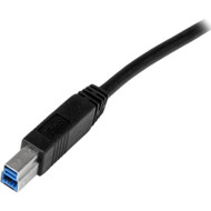 StarTechcom 1m 3ft Certified SuperSpeed USB 30 A to B Cable - MM - 33 ft USB Data Transfer Cable for Video Capture Card Hard - USB3CAB1M