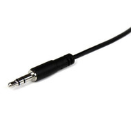 StarTechcom 2m Slim 35mm Stereo Extension Audio Cable - MF - 66 ft Mini-phone Audio Cable for iPhone Headphone Audio Device - 1 MU2MMFS