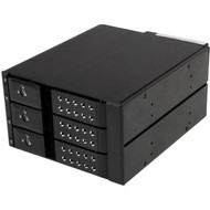 StarTechcom 3 Bay Aluminum Trayless Hot Swap Mobile Rack Backplane for 35in SAS IISATA III - 6 Gbps HDD - 3 x HDD Supported - 3 x - HSB3SATSASBA