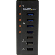 StarTechcom 4 Port USB 30 Hub plus 3 Dedicated USB Charging Ports 2 x 1A  1 x 2A - Wall Mountable Metal Enclosure - USB - - 7 USB ST4300U3C3