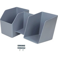 Ergotron Storage Bin - for LearnFit and SV10 Carts - 363 kg Weight Capacity x 145 Width x 8 Depth x 8 Height - Plastic - Gray 97-926-064