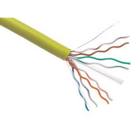 Axiom CAT5e Plenum Bulk Cable Spool 1000FT Yellow - 1000 ft Category 5e Network Cable for Network Device - First End 1 x Bare Wire C5EBCSY1000P-AX