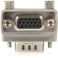 StarTechcom VGA adapter cable - Type 1 - right angle VGA m - VGA f - 1 x HD-15 Male VGA - 1 x HD-15 Female VGA - Gray GC1515MFRA1