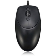 Adesso HC-3003PS - 3 Button Desktop Optical Scroll Mouse PS2 - Optical - Cable - Black - PS2 - 1000 dpi - Scroll Wheel - 3 HC-3003PS