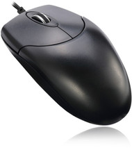 Adesso HC-3003PS - 3 Button Desktop Optical Scroll Mouse PS2 - Optical - Cable - Black - PS2 - 1000 dpi - Scroll Wheel - 3 HC-3003PS