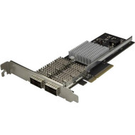 StarTechcom Dual-Port QSFP Server NIC Card - PCI Express - Intel Chip - PCI Express x8 - 2 Ports - Optical Fiber PEX40GQSFDPI