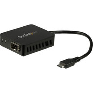 StarTechcom USB C to Fiber Optic Converter - Open SFP - USB 30 Gigabit Ethernet Network Adapter - 1000BASE-SXLX - Windows  Mac  - US1GC30SFP