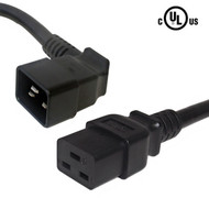 4ft IEC C19 to IEC C20 Right Angle Power Cable - 12AWG SJT FN-PW-125R0-04