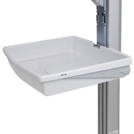Ergotron SV Front Tray - 590 kg Weight Capacity x 164 Width x 13 Depth x 3 Height - Plastic Steel - White Gray 98-134