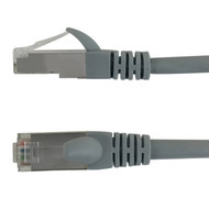1ft RJ45 Cat6 Stranded Shielded 26AWG Molded Patch Cable CMR - Grey FN-CAT6SM-01GY
