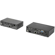 StarTechcom Multi-Input HDBaseT Extender Kit with Built-In Switch and Video Scaler - DisplayPort HDMI and VGA Over CAT6 or CAT5 - to ST121HDBTSC