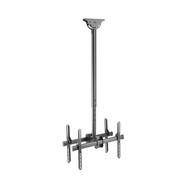 Dual Swivel  Tilt Ceiling Mount Bracket for Flat LCDLEDs - Fits Sizes 37-70 inches - Maximum VESA 600x400 FN-MT-252-BK