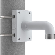 AXIS T91B67 Pole Mount for Network Camera - White - 15 kg Load Capacity 01473-001
