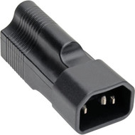 Tripp Lite NEMA 5-15R to C14 Power Cord Adapter - 10A 125V Black - 1 x IEC 60320 C14 Male 1 x NEMA 5-15R Female - 125 V AC  10 A P002-000