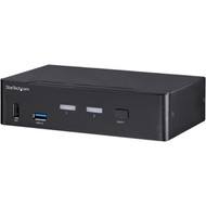 StarTechcom 2-Port DisplayPort KVM Switch - 4K 60Hz - DisplayPort 12 KVM Switch SV231DPU34K - TAA compliant DisplayPort KVM switch SV231DPU34K