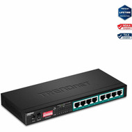 TRENDnet 8-Port Gigabit Long Range Poe Switch TPE-LG8065W Poe Budget EthernetNetwork Switch Long-Range Poe Extends Range Up to TPE-LG80
