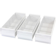 Ergotron SV Replacement Drawer Kit Triple 3 Small Drawers - White 97-847