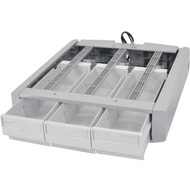 Ergotron SV4344 Supplemental Triple Drawer - 38 Width x 105 Depth x 25 Height - Gray White 97-849