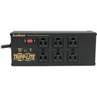 Tripp Lite Isobar Surge Protector Power Strip 6 Outlet 2 USB Charging Ports 10ft Cord - 6 x NEMA 5-15R 2 x USB - 1440 VA - 3840 J - V IBAR6ULTRAUSBB