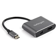 StarTechcom USB C Multiport Video Adapter - 4K 60Hz USB-C to HDMI 20 or Mini DisplayPort 12 Monitor Display Adapter - HBR2 HDR - 4K CDP2HDMDP