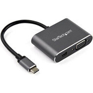 StarTechcom USB C Multiport Video Adapter - USB-C to 4K 60Hz Mini DisplayPort 12 HBR2 HDR or 1080p VGA Monitor Display Adapter - - CDP2MDPVGA