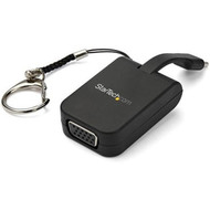 StarTechcom Compact USB C to VGA Adapter - 1080p Active USB Type-C to VGA Display Converter w Keychain Ring - Thunderbolt 3 - USB-C CDP2VGAFC