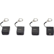 StarTechcom Compact USB C to VGA Adapter - 1080p Active USB Type-C to VGA Display Converter w Keychain Ring - Thunderbolt 3 - USB-C CDP2VGAFC